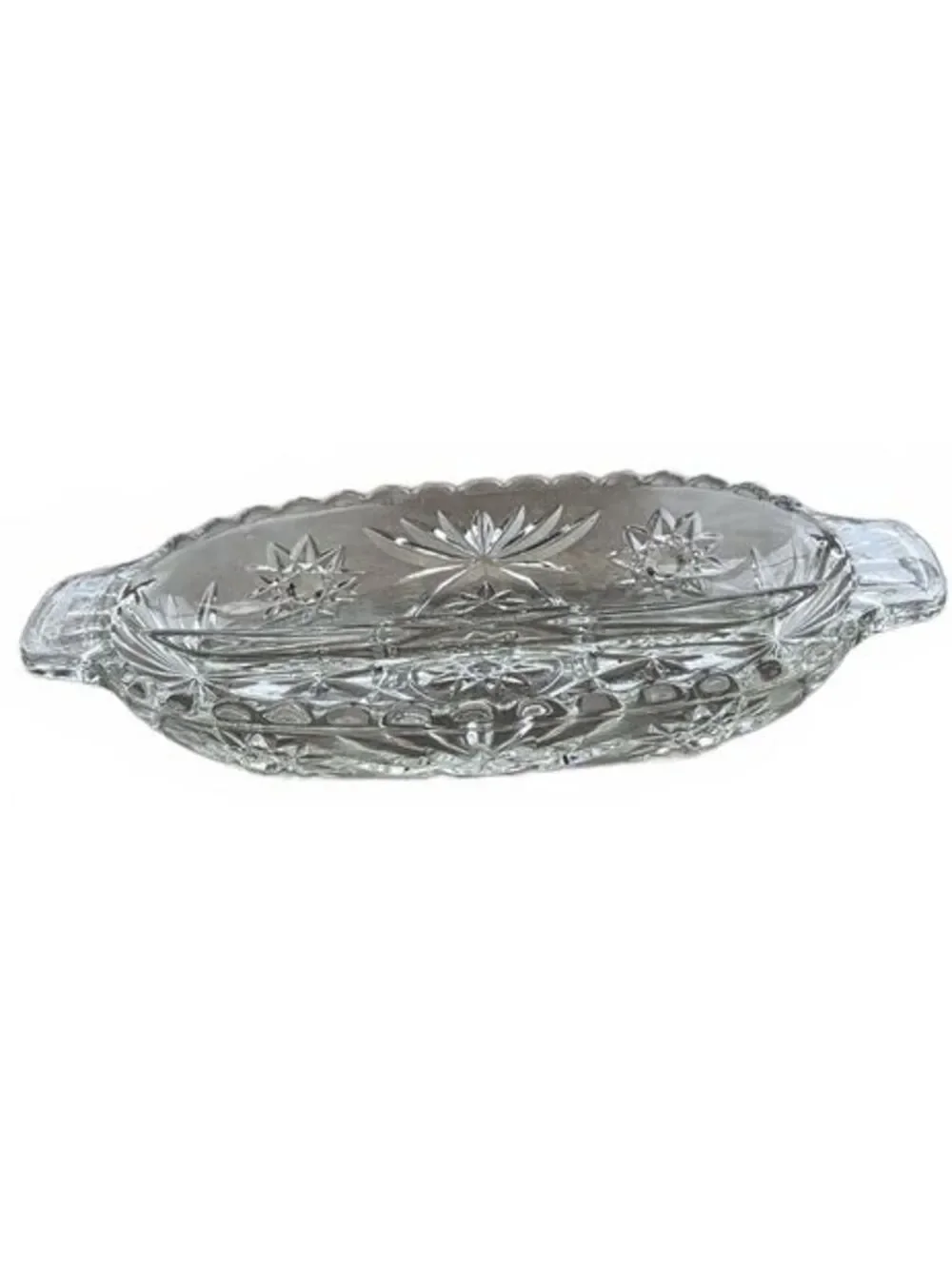 Vintage Anchor Hocking American Prescut Divided Relish Dish